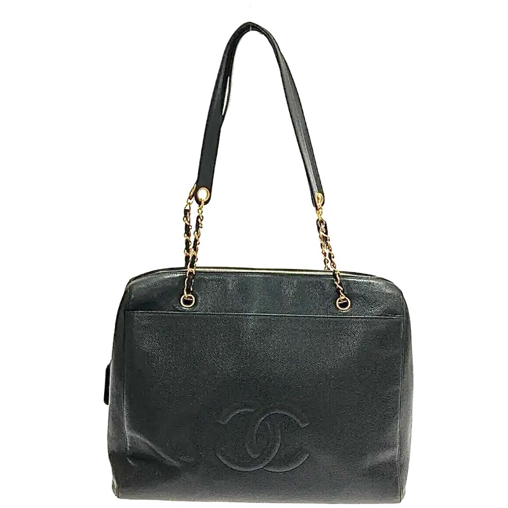 💎 ✨BEAUTIFUL✨💎 TRAVEL XL CAVIAR CHANEL TOTE ZIPPER TOP - Picture 5 of 15